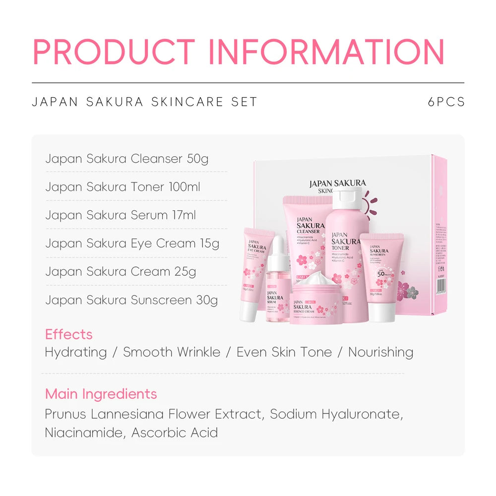 LAIKOU Cherry Blossom Skincare Set